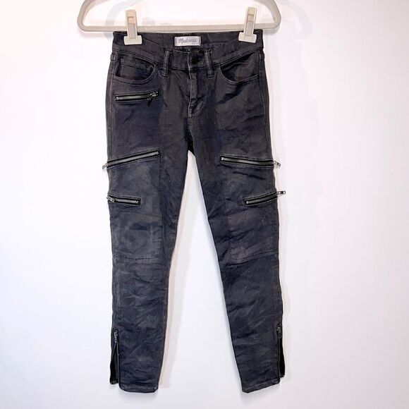 Madewell Skinny Skinny Zippers Galore Jeans Womens Sz 25 - Picture 1 of 7